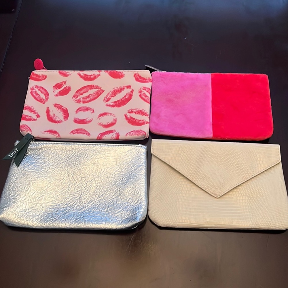 Set of 4 Ipsy Makeup Bags